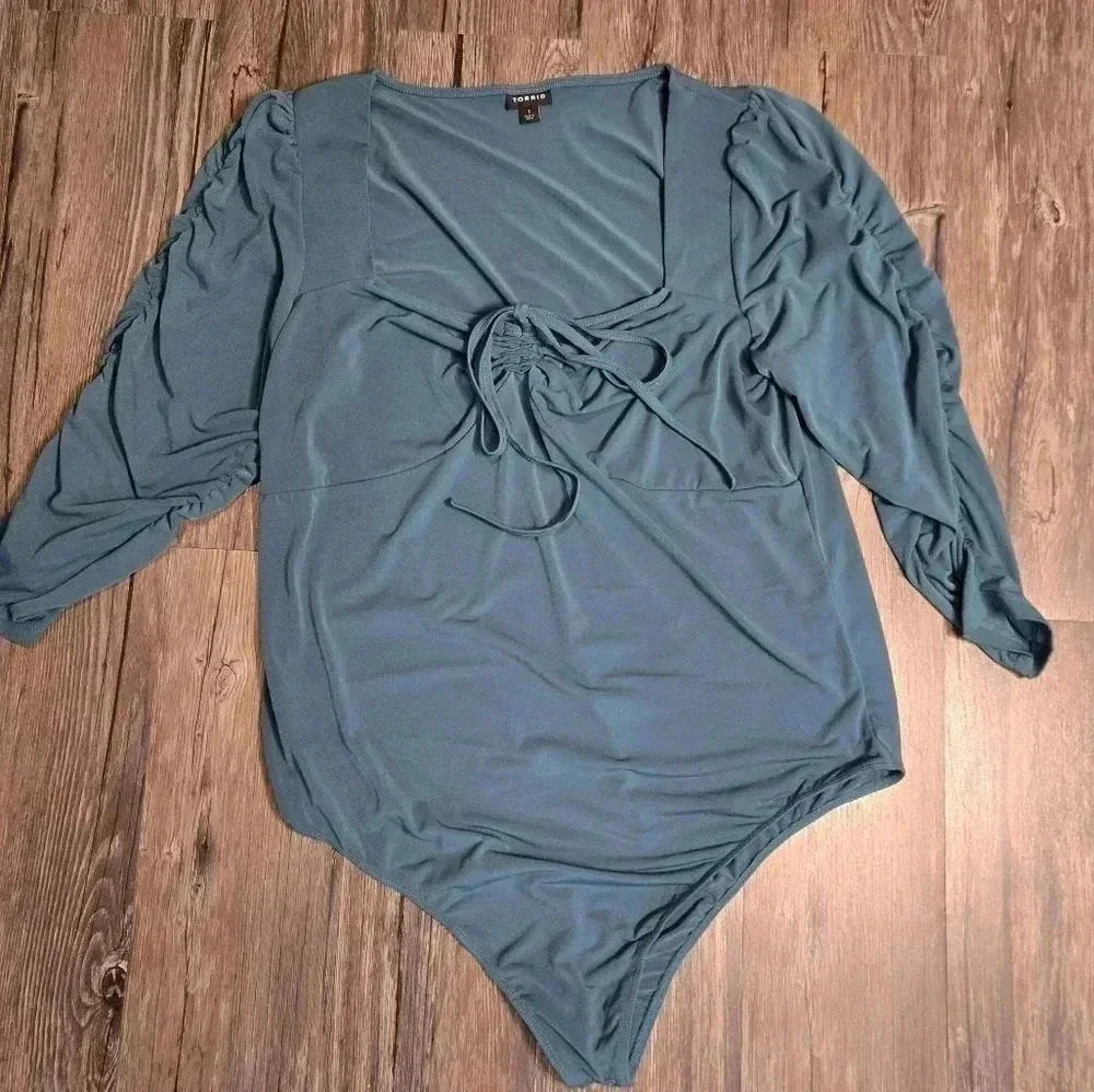 Torrid Turquoise Bodysuit Size Large